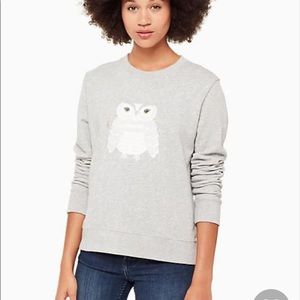 Kate Spade Owl Cotton Sweatshirt - XL - NWT